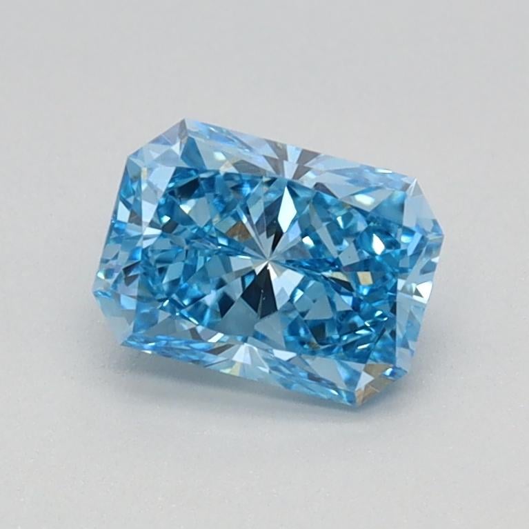 0.70 Ct. Fancy Vivid Blue Radiant Lab Grown Diamond