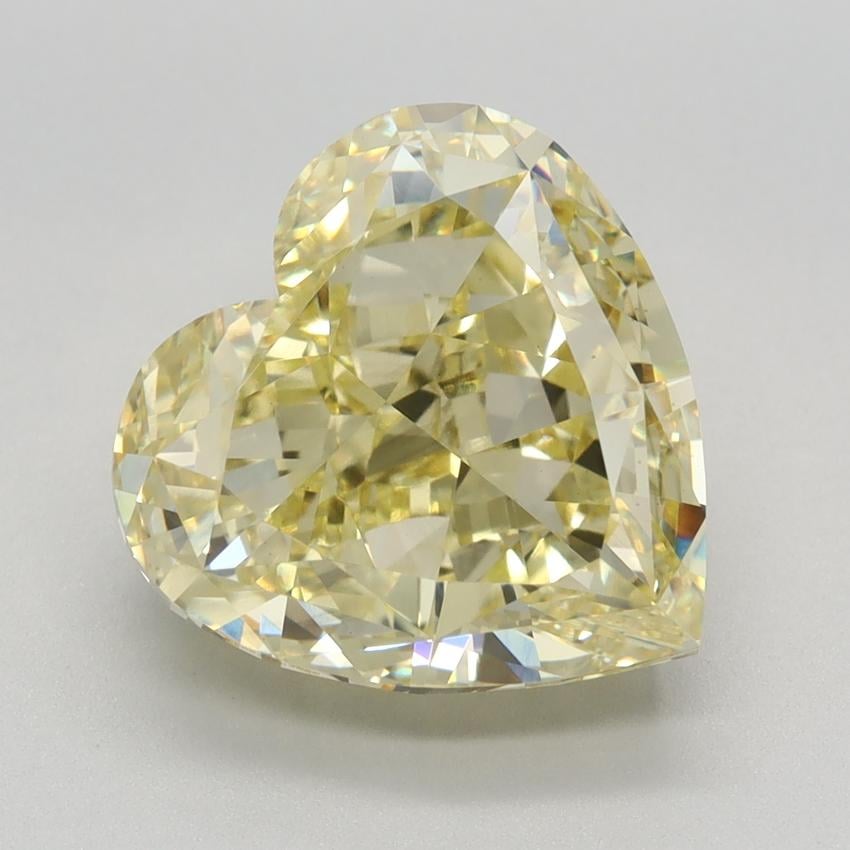 5.51 Ct. Fancy Intense Yellow Heart Lab Grown Diamond