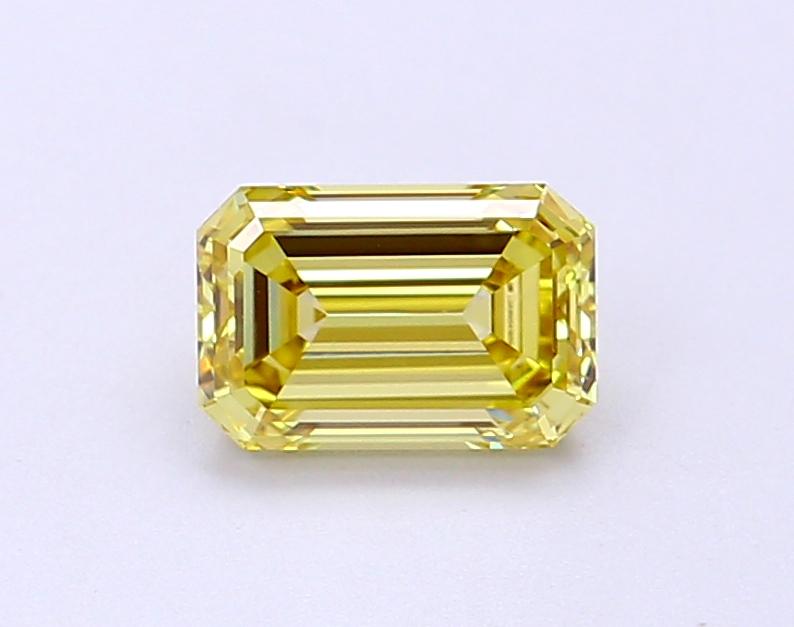 1.00 Ct. Fancy Intense Yellow Emerald Lab Grown Diamond