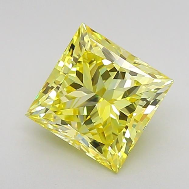 1.50 Ct. Fancy Intense  Yellow Princess Lab Grown Diamond