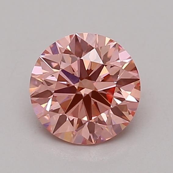 0.73 Ct. Fancy Vivid Pink Round Lab Grown Diamond