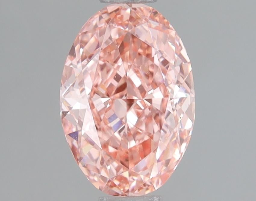 1.00 Ct. Fancy Vivid Pink Oval Lab Grown Diamond