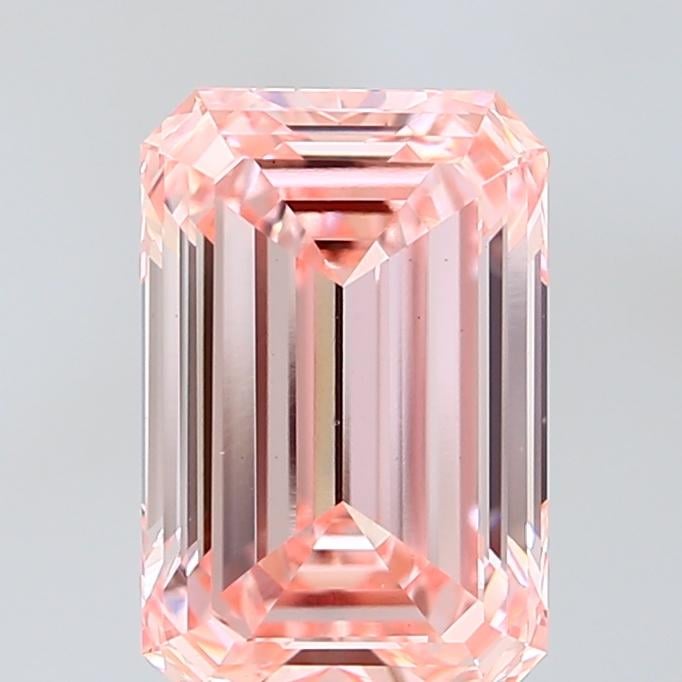 3.59 Ct. Fancy Intense Pink Emerald Lab Grown Diamond
