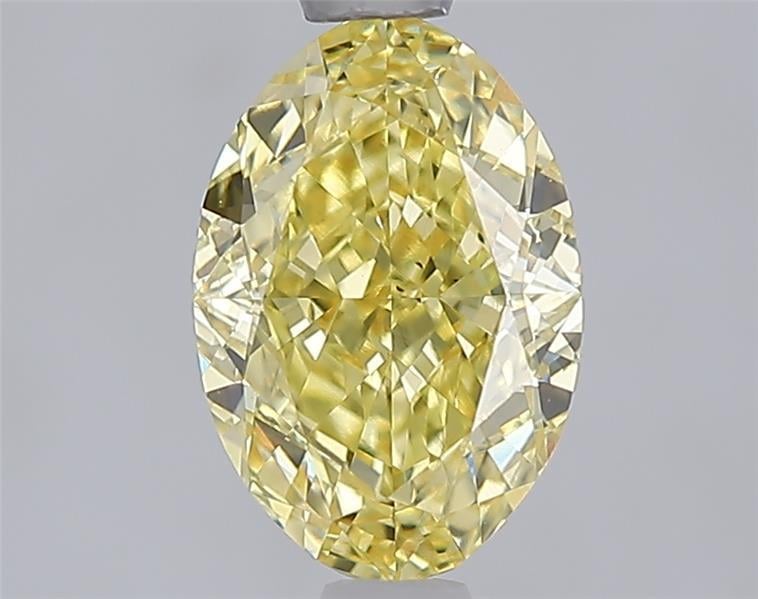 1.56 Ct. Fancy Vivid Yellow Yellow Oval Lab Grown Diamond