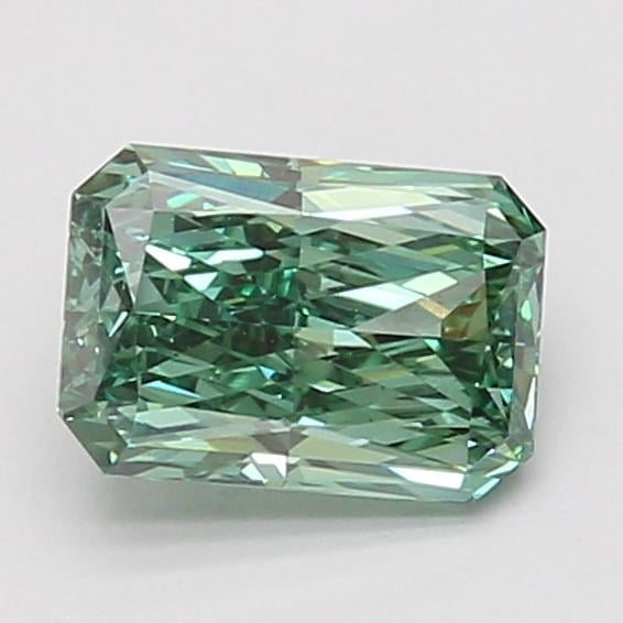 1.29 Ct. Fancy Vivid Green Radiant Lab Grown Diamond