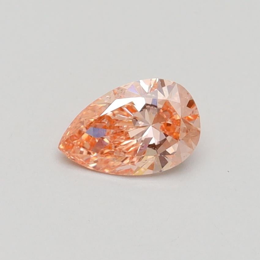 0.45 Ct. Fancy Intense Pink Pear Lab Grown Diamond