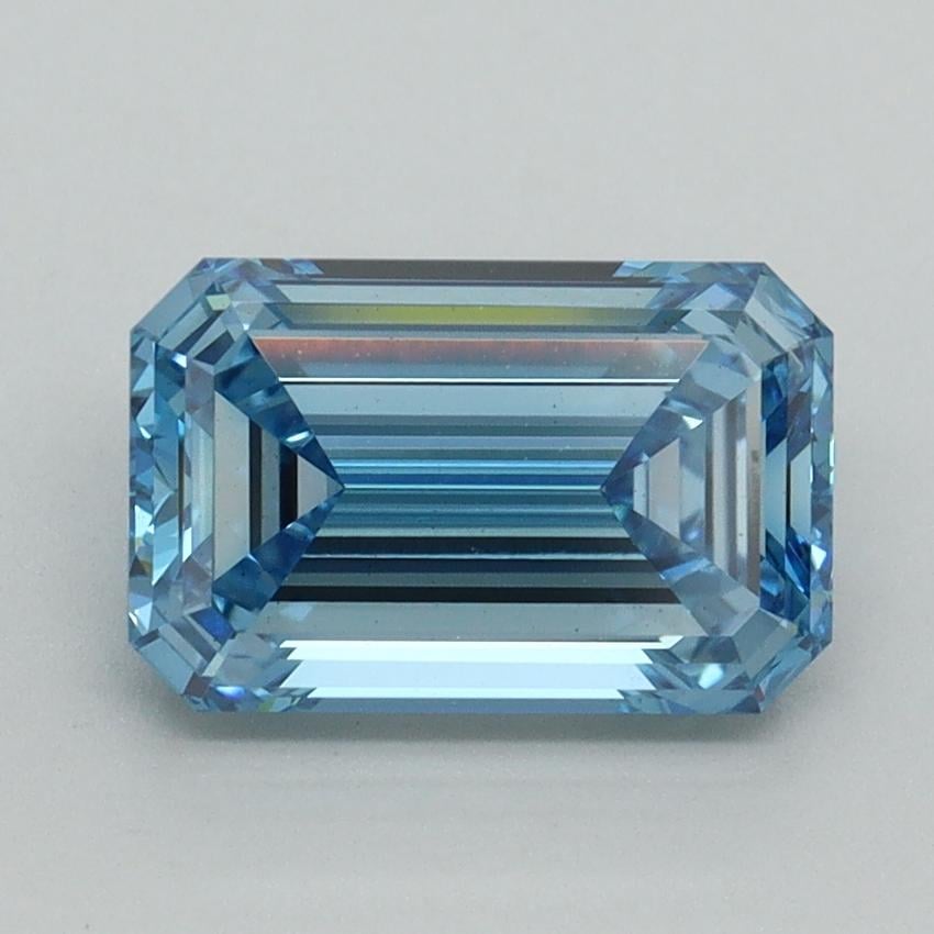 2.04 Ct. Fancy Intense Blue Emerald Lab Grown Diamond