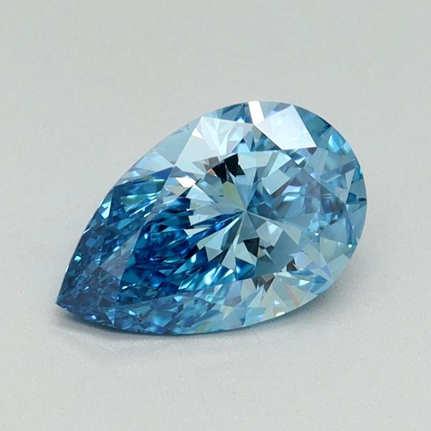1.00 Ct. Fancy Vivid Blue Pear Lab Grown Diamond