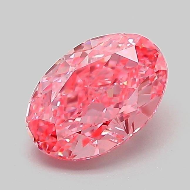 1.03 Ct. Fancy Vivid Pink Oval Lab Grown Diamond