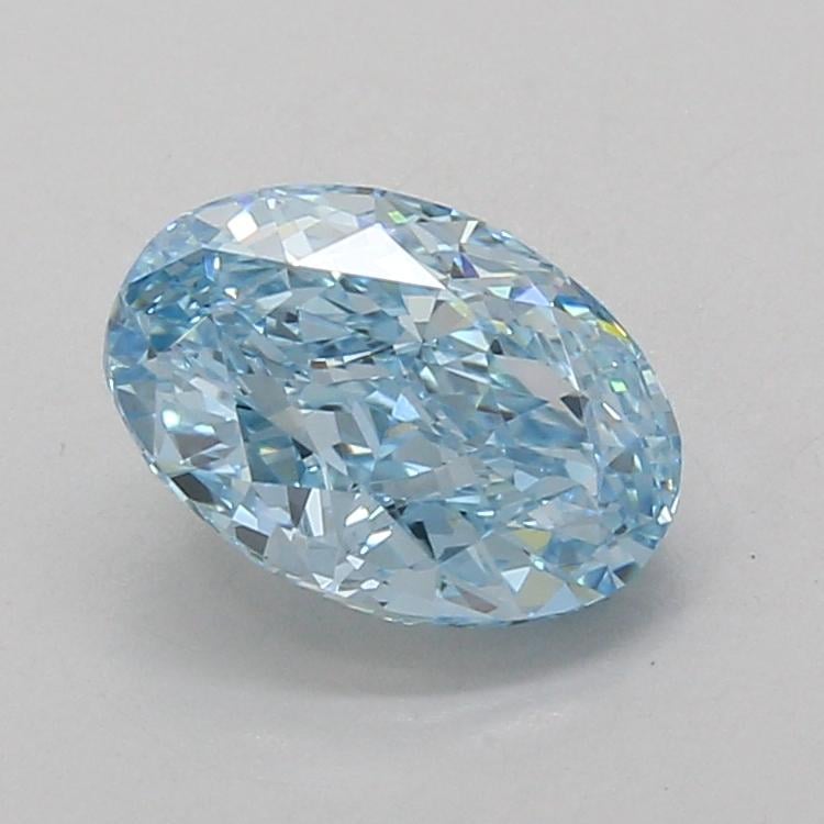 2.03 Ct. Fancy Vivid Blue Oval Lab Grown Diamond