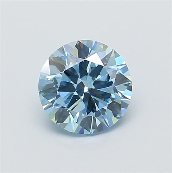 0.99 Ct. Fancy Vivid  Blue Round Lab Grown Diamond