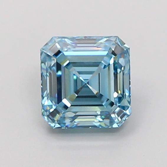 1.05 Ct. Fancy Vivid  Blue Asscher Lab Grown Diamond