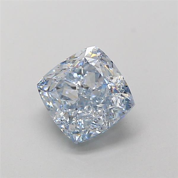 1.29 Ct. Fancy Intense Blue Cushion Lab Grown Diamond
