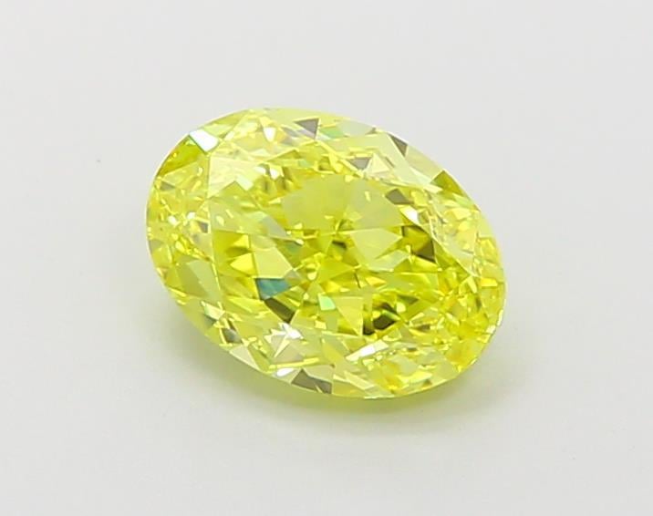 1.21 Ct. Fancy Vivid  Yellow Oval Lab Grown Diamond