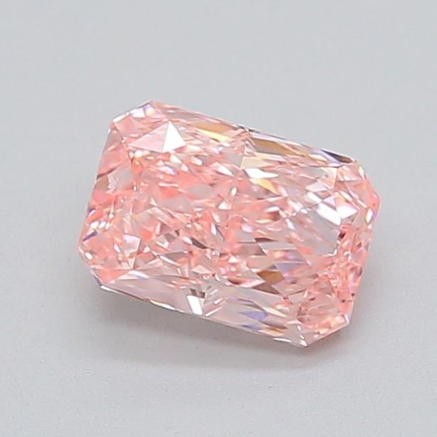 1.42 Ct. Fancy Vivid  Pink Radiant Lab Grown Diamond
