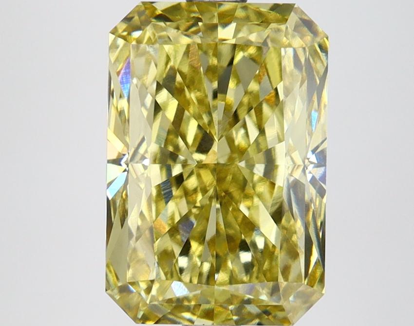 4.09 Ct. Fancy Intense Yellow Radiant Lab Grown Diamond