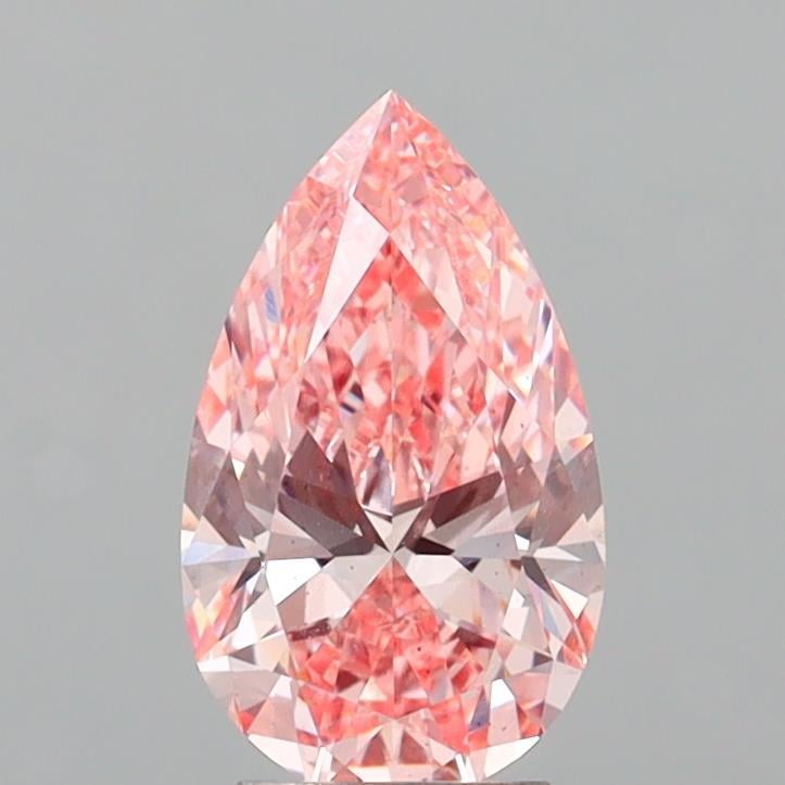 3.36 Ct. Fancy Vivid Pink Pear Lab Grown Diamond