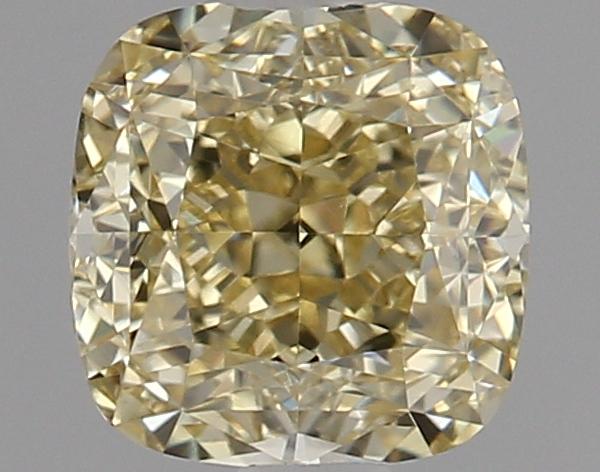 0.92 Ct. Fancy Yellow Cushion Diamond