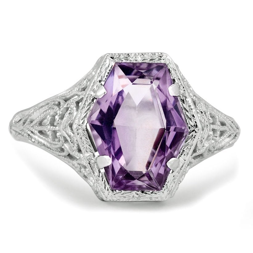 Edwardian Amethyst Vintage Ring