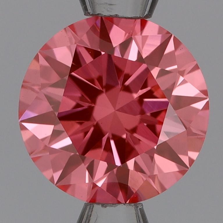 1.06 Ct. Fancy Vivid Pink Round Lab Grown Diamond