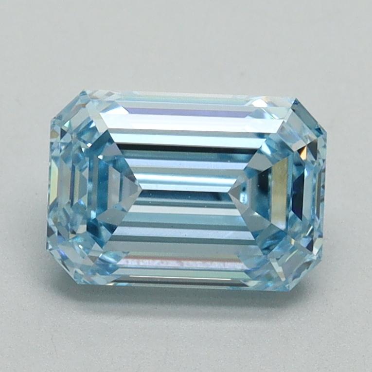 1.52 Ct. Fancy Intense Blue Emerald Lab Grown Diamond