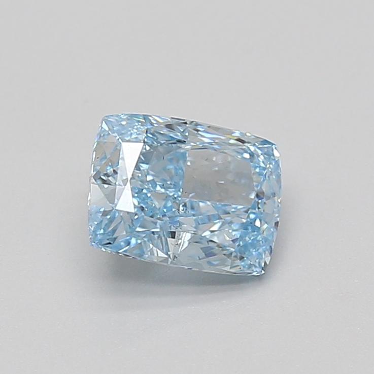 1.16 Ct. Fancy Vivid Blue Cushion Lab Grown Diamond