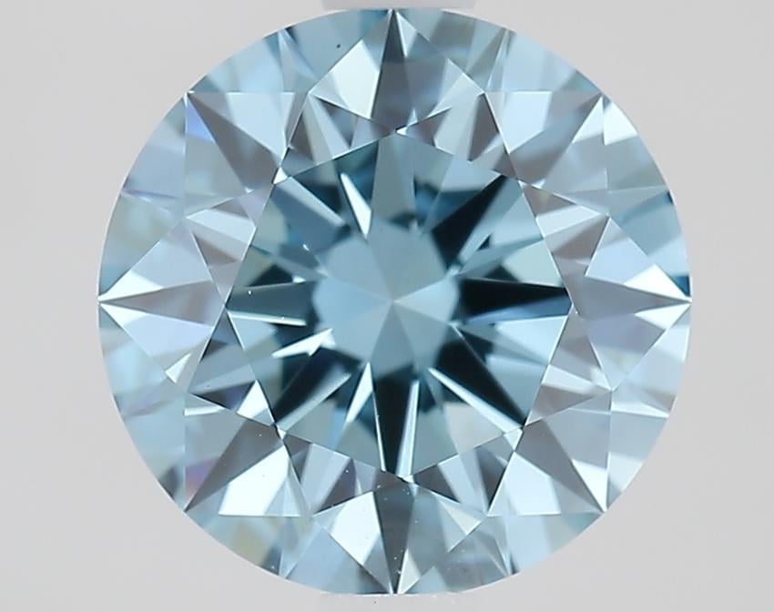1.70 Ct. Fancy Vivid Blue Round Lab Grown Diamond