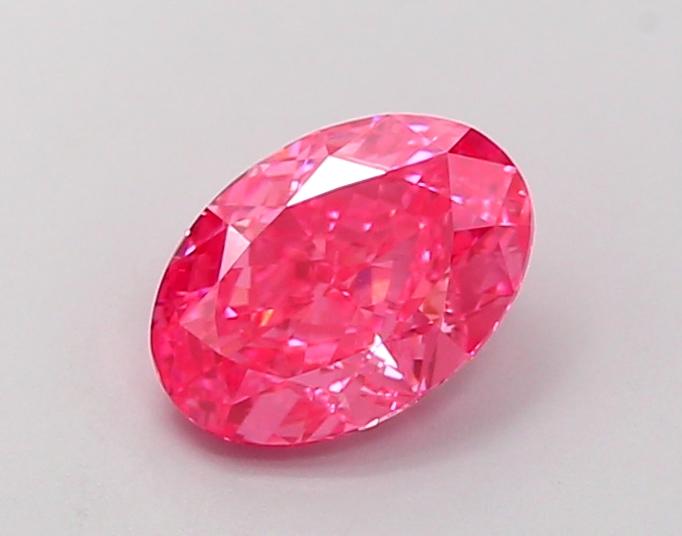 1.16 Ct. Fancy Vivid Pink Oval Lab Grown Diamond