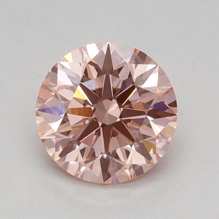 0.56 Ct. Fancy Vivid Pink Round Lab Grown Diamond