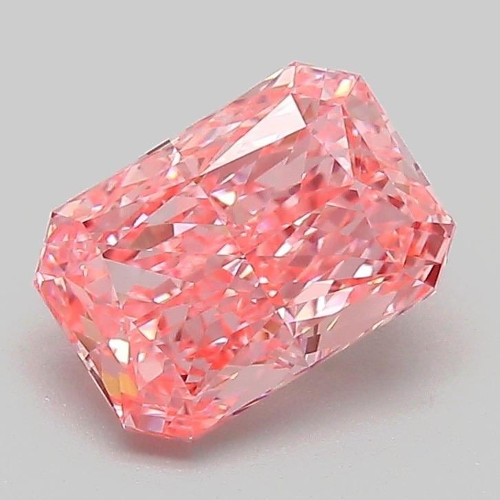1.58 Ct. Fancy Vivid Pink Radiant Lab Grown Diamond
