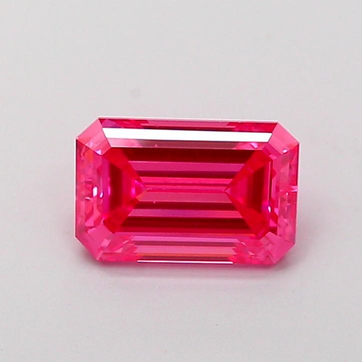 1.24 Ct. Fancy Vivid Pink Emerald Lab Grown Diamond