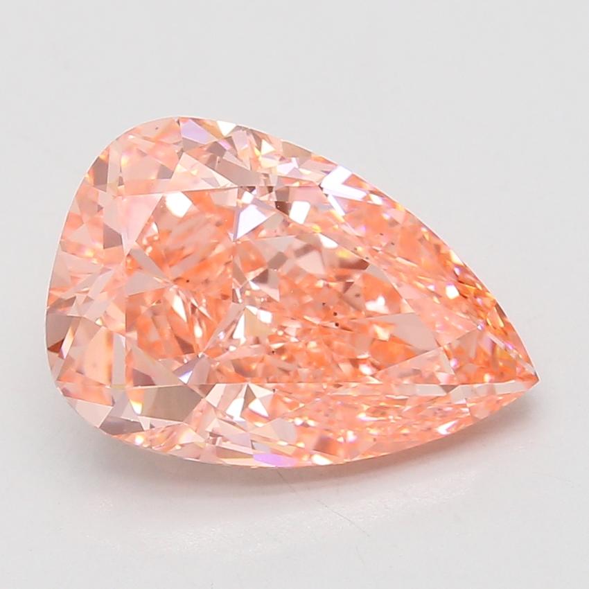 6.48 Ct. Fancy Vivid Pink Pear Lab Grown Diamond