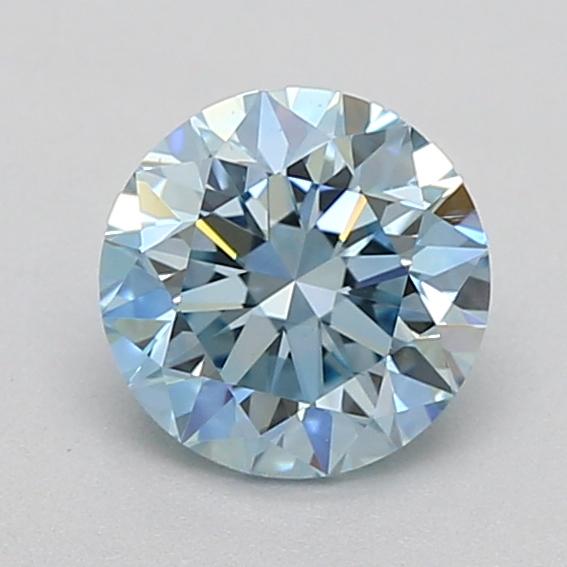0.72 Ct. Fancy Intense  Blue Round Lab Grown Diamond