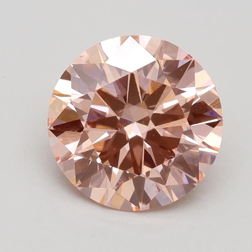 2.00 Ct. Fancy Intense Pink Round Lab Grown Diamond