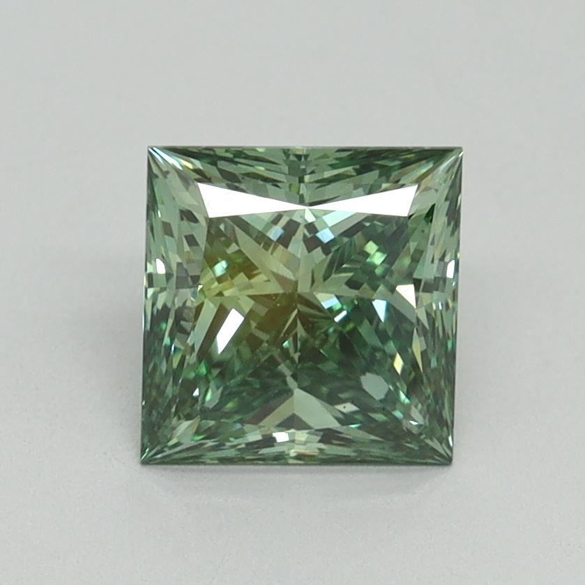 1.31 Ct. Fancy Vivid Pacific Green Princess Lab Grown Diamond