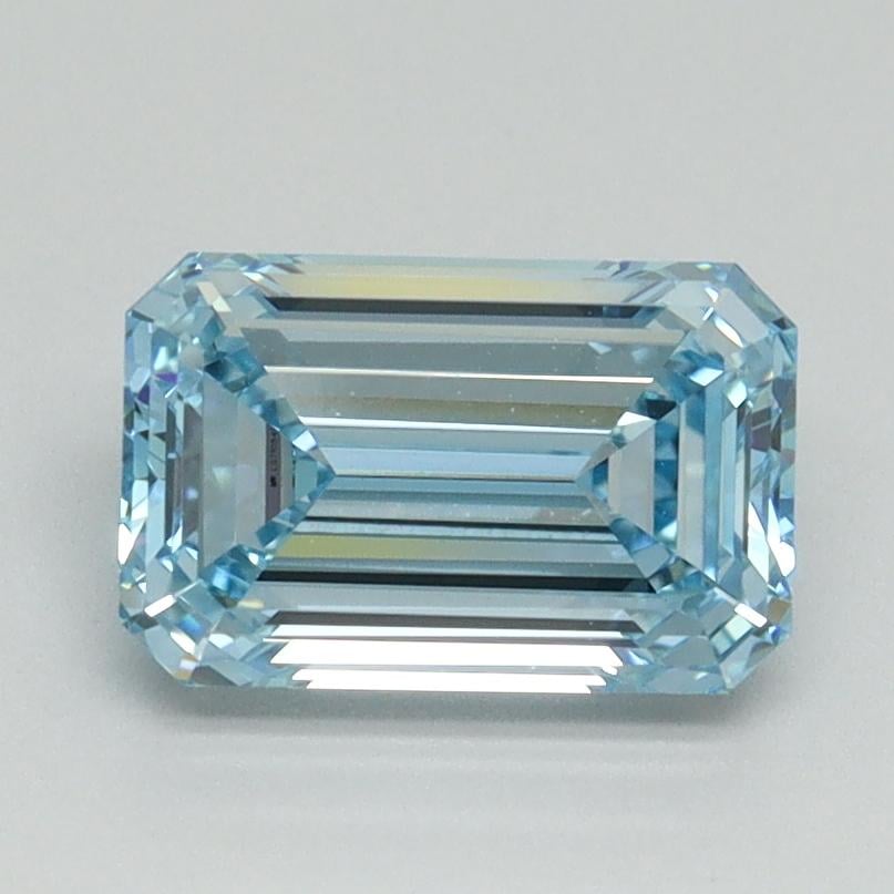1.52 Ct. Fancy Intense Blue Emerald Lab Grown Diamond