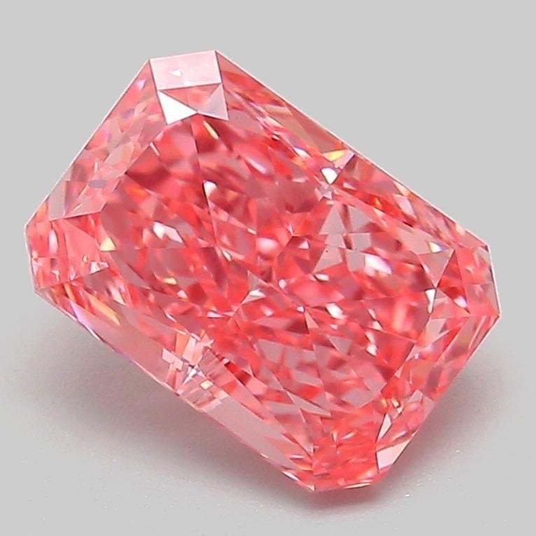 2.08 Ct. Fancy Vivid Pink Radiant Lab Grown Diamond