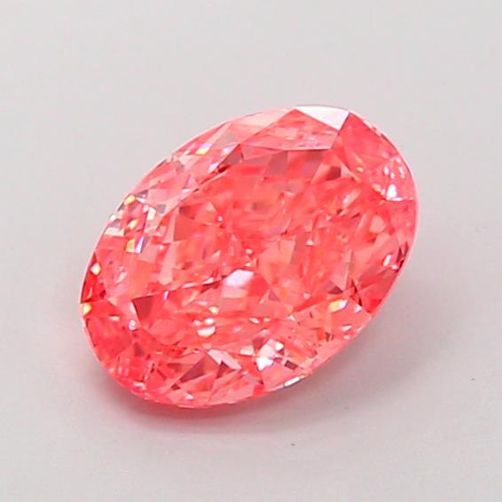 1.33 Ct. Fancy Vivid Pink Oval Lab Grown Diamond