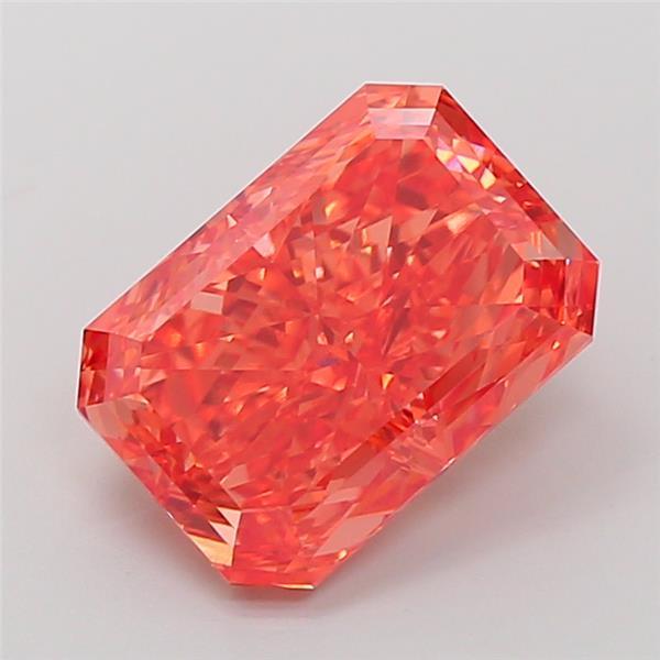 4.85 Ct. Fancy Vivid  Pink Radiant Lab Grown Diamond