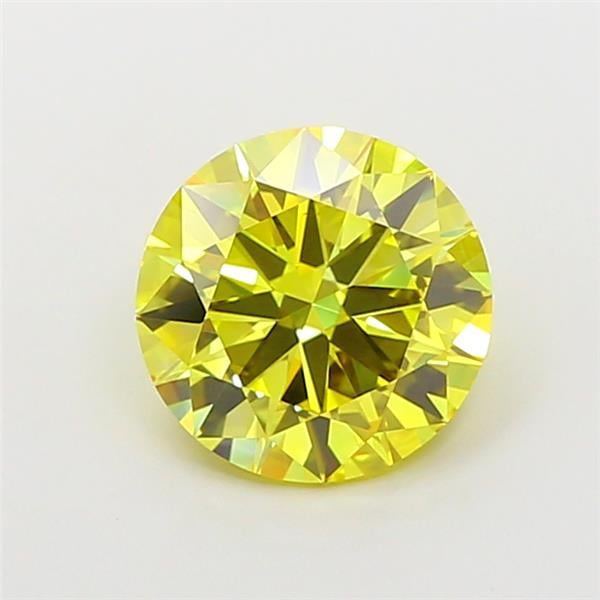 1.86 Ct. Fancy Vivid Yellow Round Lab Grown Diamond