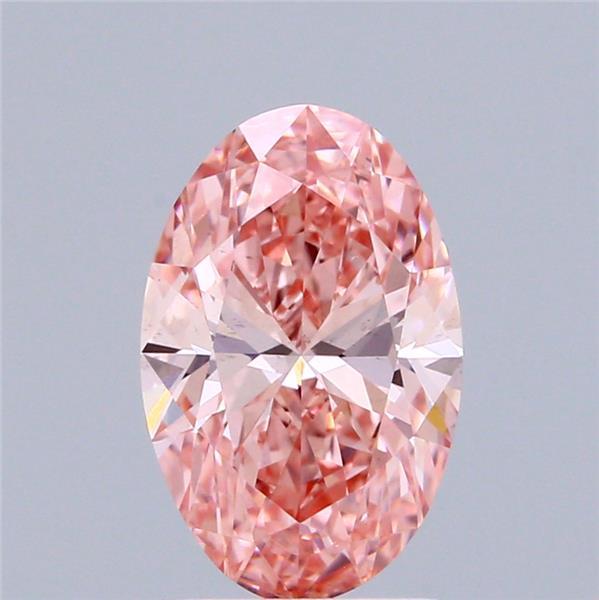 2.08 Ct. Fancy Vivid Pink Oval Lab Grown Diamond