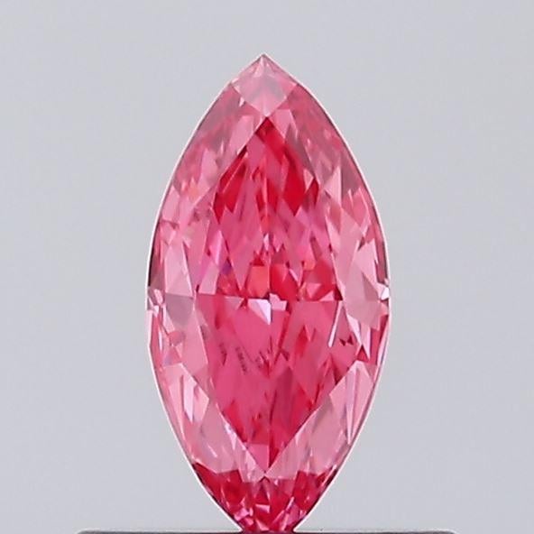 0.35 Ct. Fancy Vivid Pink Marquise Lab Grown Diamond