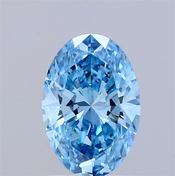 1.03 Ct. Fancy Vivid Blue Oval Lab Grown Diamond