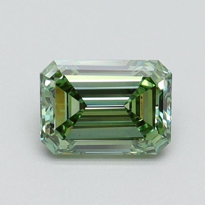 0.71 Ct. Fancy Intense Green Emerald Lab Grown Diamond