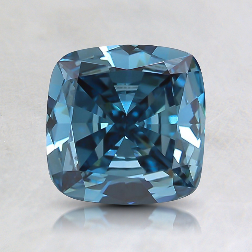 0.93 Ct. Fancy Deep Blue Cushion Lab Created Diamond | DLC0.93CUFDBSI1_1