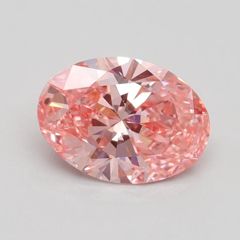 1.05 Ct. Fancy Vivid Pink Oval Lab Grown Diamond