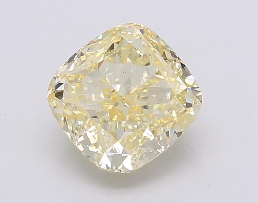 2.31 Ct. Fancy Intense Yellow Cushion Lab Grown Diamond