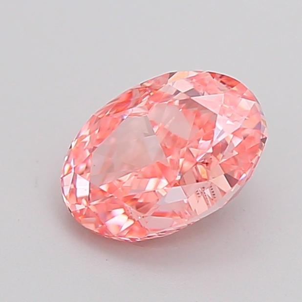 1.11 Ct. Fancy Vivid Pink Oval Lab Grown Diamond