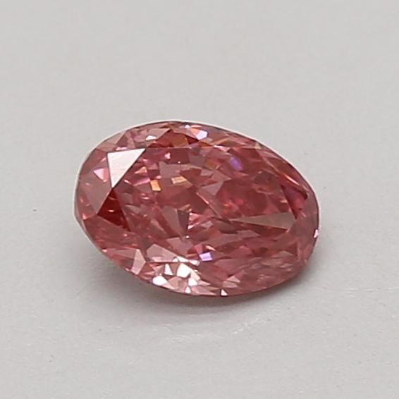 0.53 Ct. Fancy Vivid Pink Oval Lab Grown Diamond