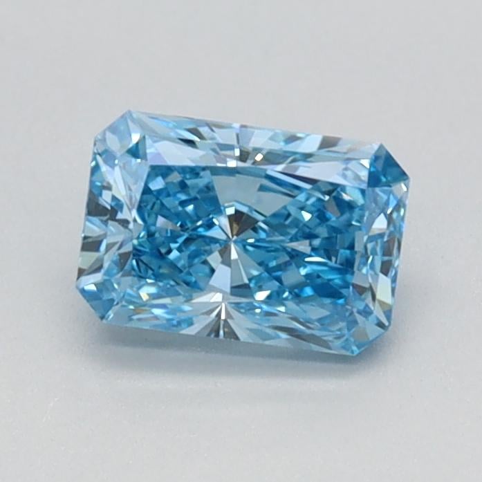 0.57 Ct. Fancy Vivid Blue Radiant Lab Grown Diamond